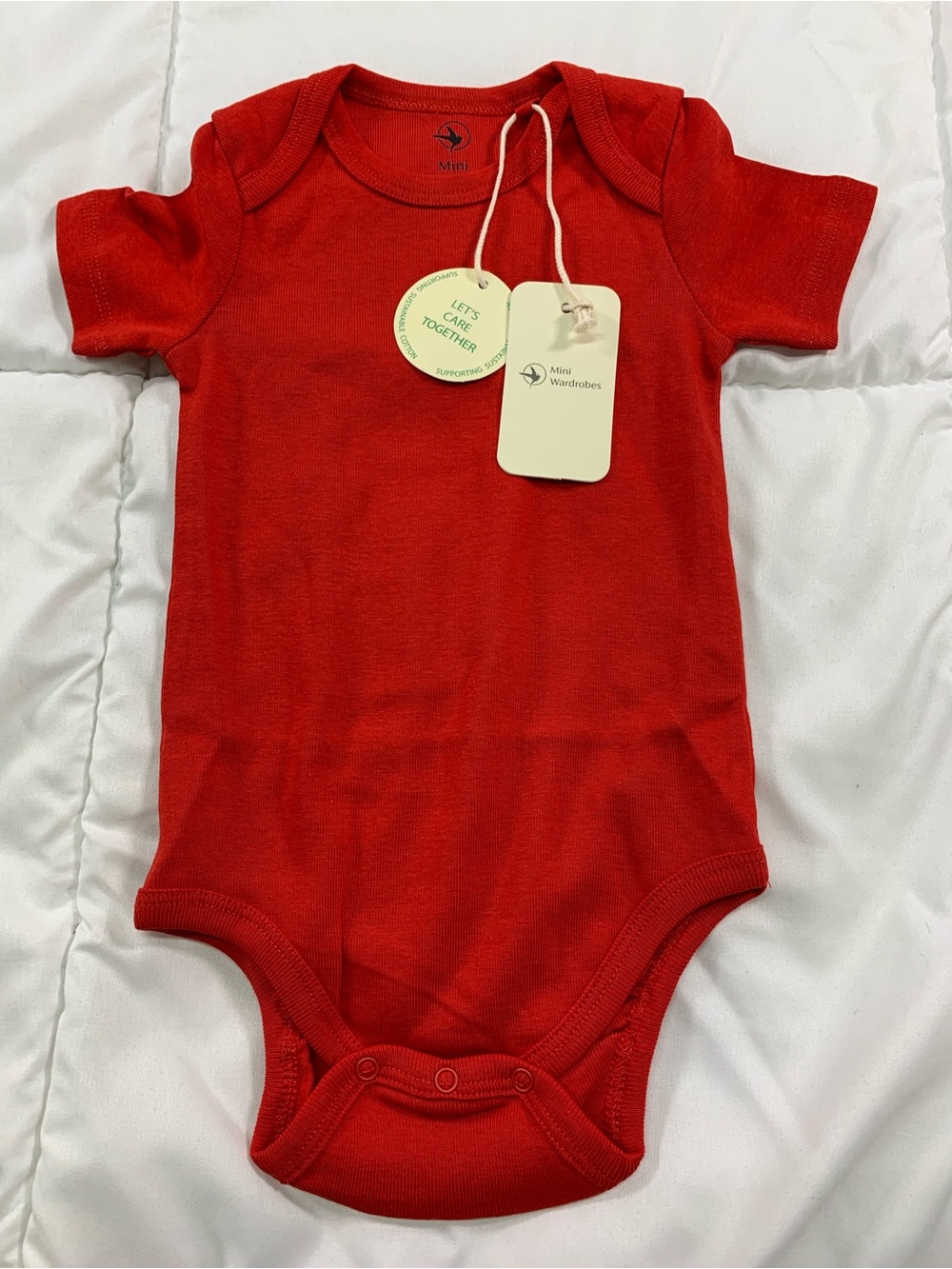 New mini wardrobes bodysuit size 6-12M